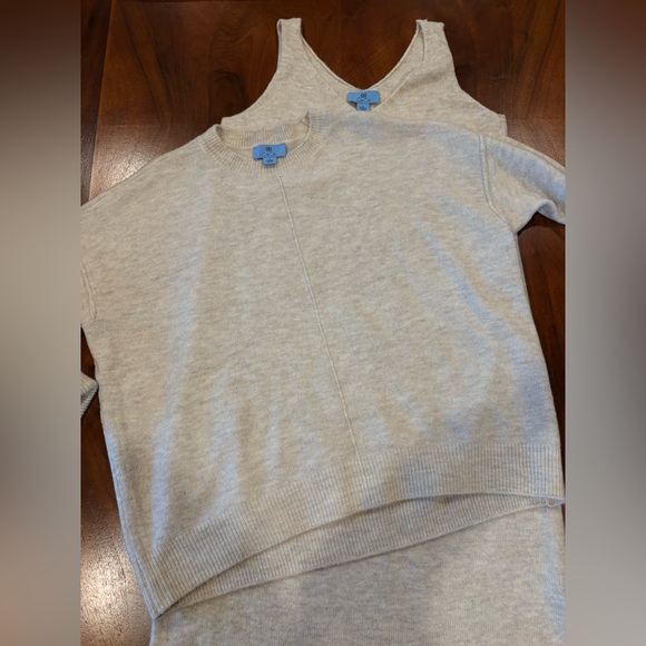 2 pc NEW Cream Sweater & dress knit set, size S/M very stretch knit, NWOT - Picture 9 of 16